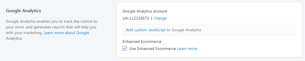shopify google analytics
