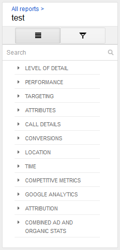 report metrics adwords