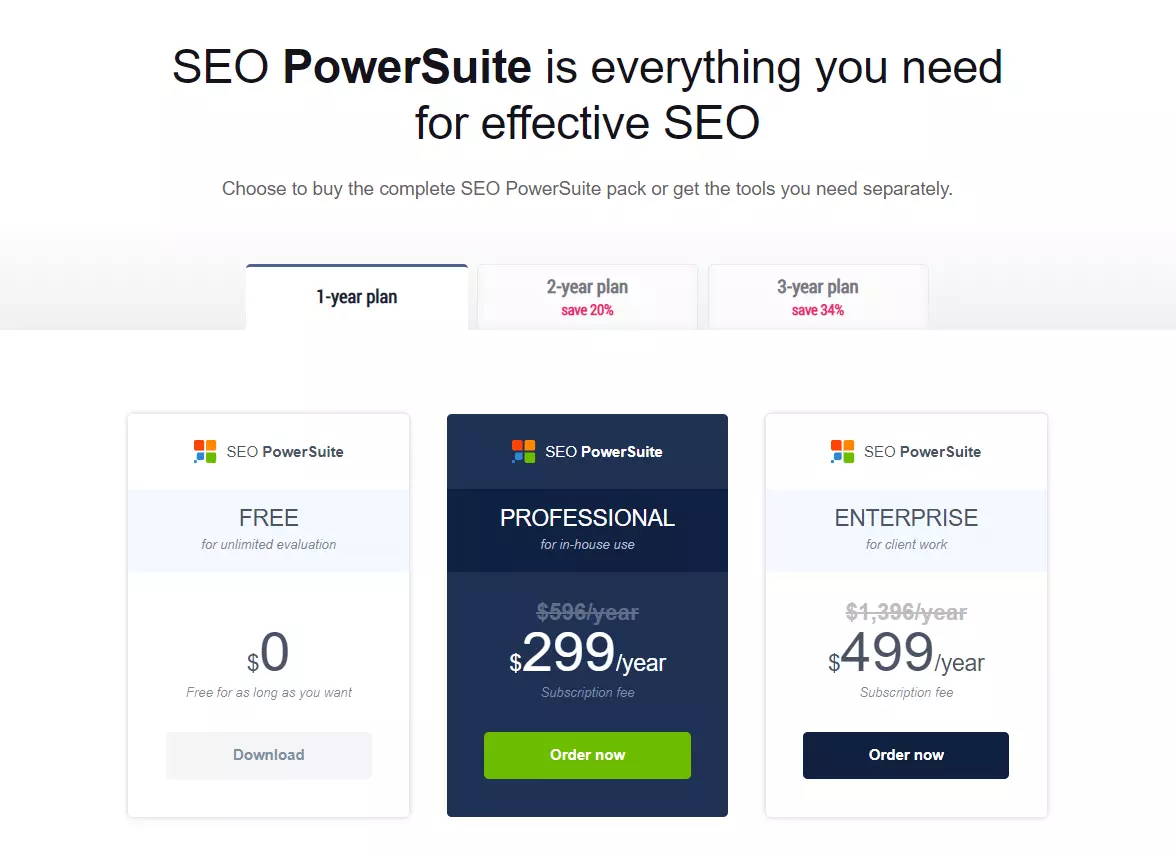 seo powersuite seo-software for agency pricing
