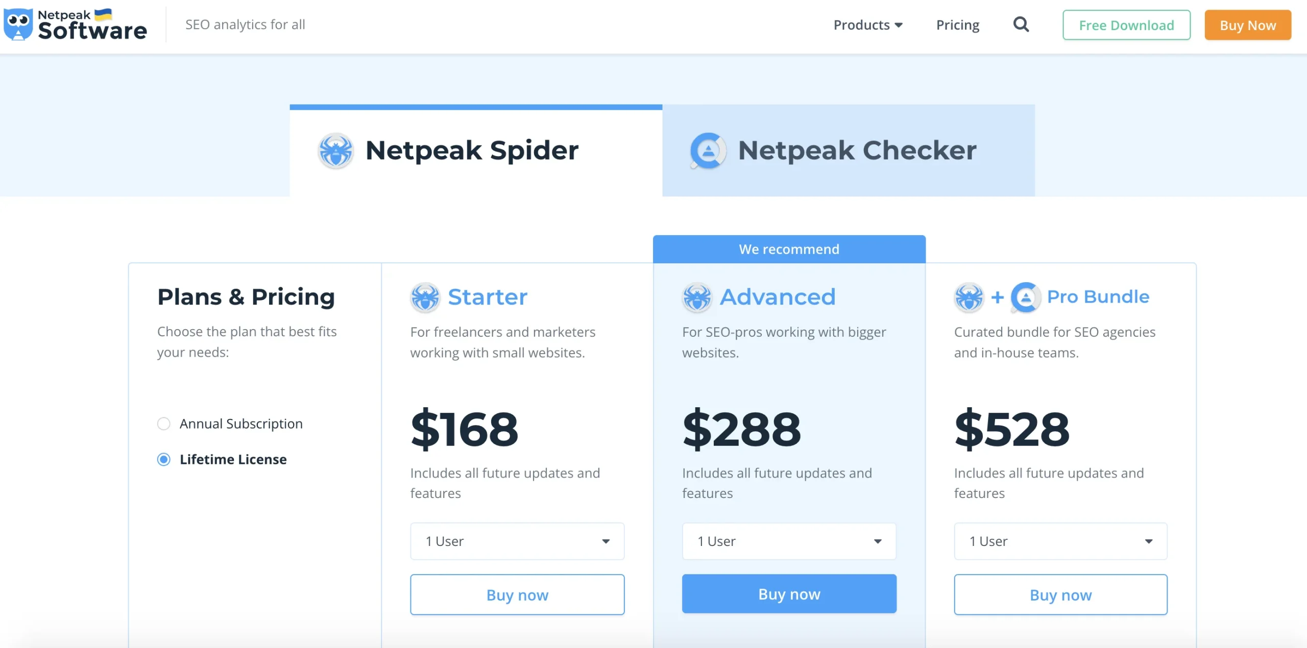 netpeak software price-seo tool for agencies