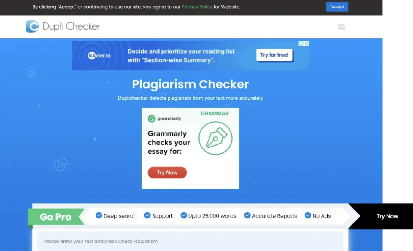 duplichecker-seo tools for plagiarism